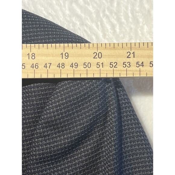 Vintage Hart Schaffner Marx 42L Blue Black Textured Blazer Sport Coat Jacket - Picture 10 of 14